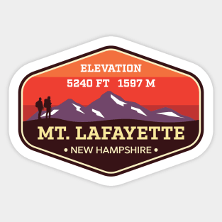 Mount Lafayette - New Hampshire - Appalachian Mountain Climbing Badge Sticker